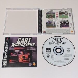 Cart World Series Sony PlayStation 1 1997 PS1 CIB Black Label + Gameplay Video
